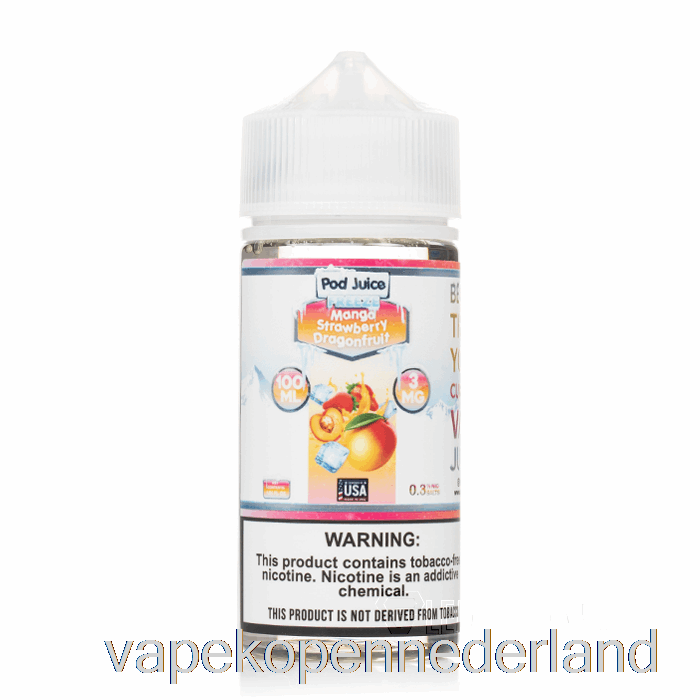 Vape Nederland Bevriezen Mango Aardbei Drakenfruit - Peulensap - 100ml 12mg